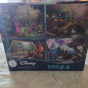 Disney Thomas Kinkade Puzzle Collection - Vibrant Multicolor Scenes